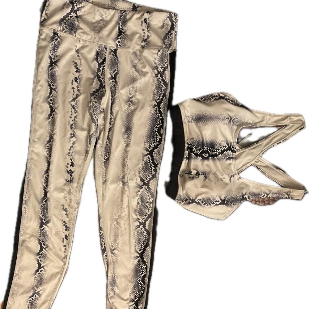2 Piece Snakeskin Fitness Wear